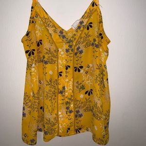 Yellow Floral Tank
